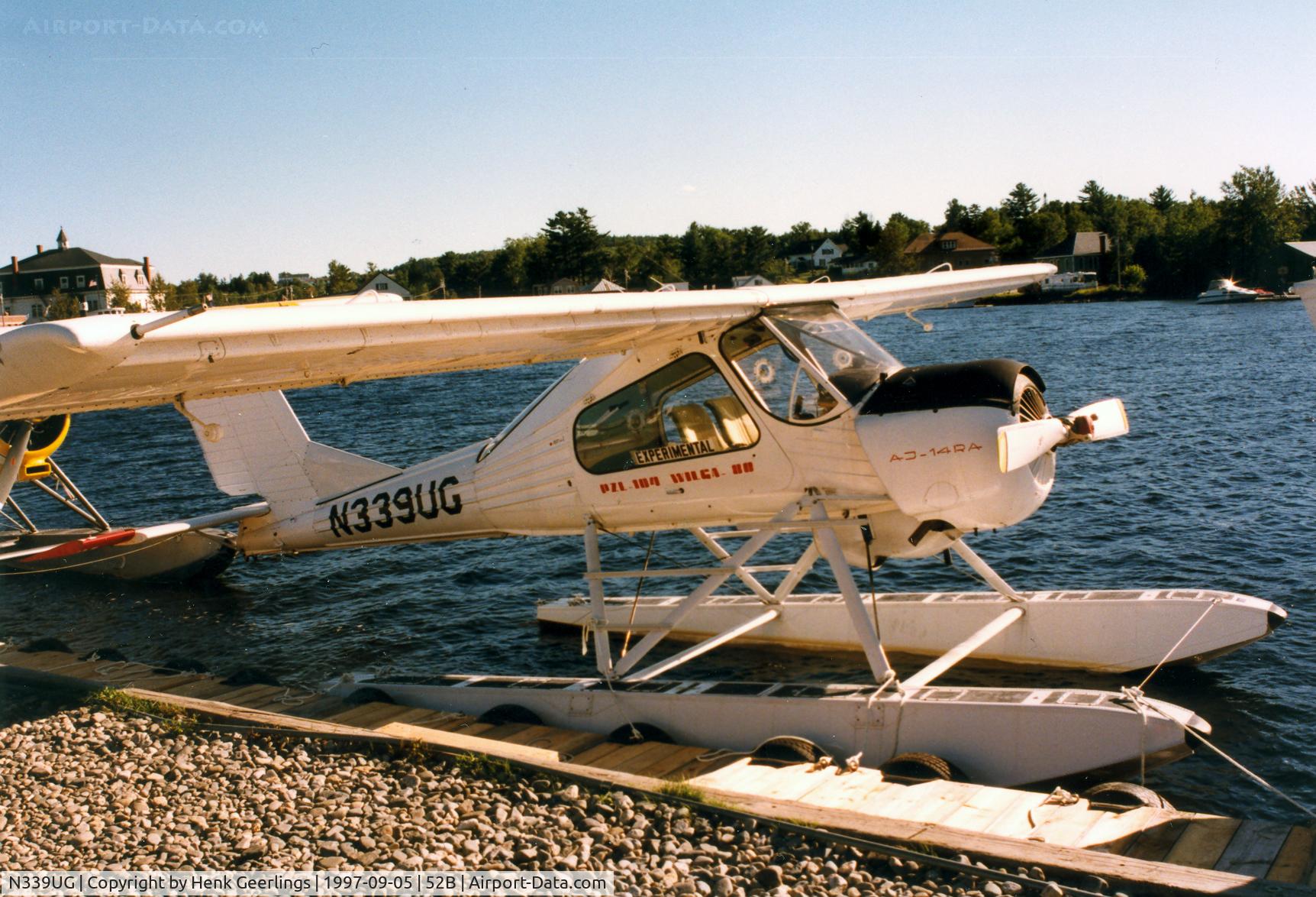 N339UG, 1985 PZL-Okecie PZL-104 Wilga 80 C/N CF19850832, Seaplane Fly-In , Greenville , Maine 1997