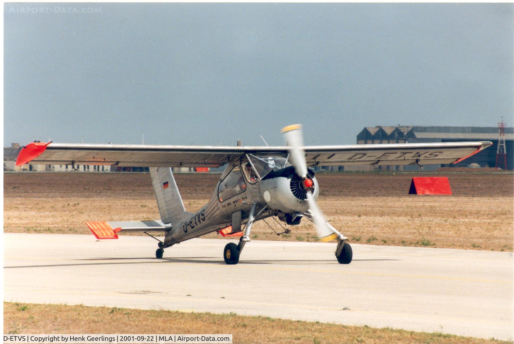 D-ETVS, 1975 PZL-Okecie PZL-104 Wilga 35 C/N 74025, Malta Airshow 2001