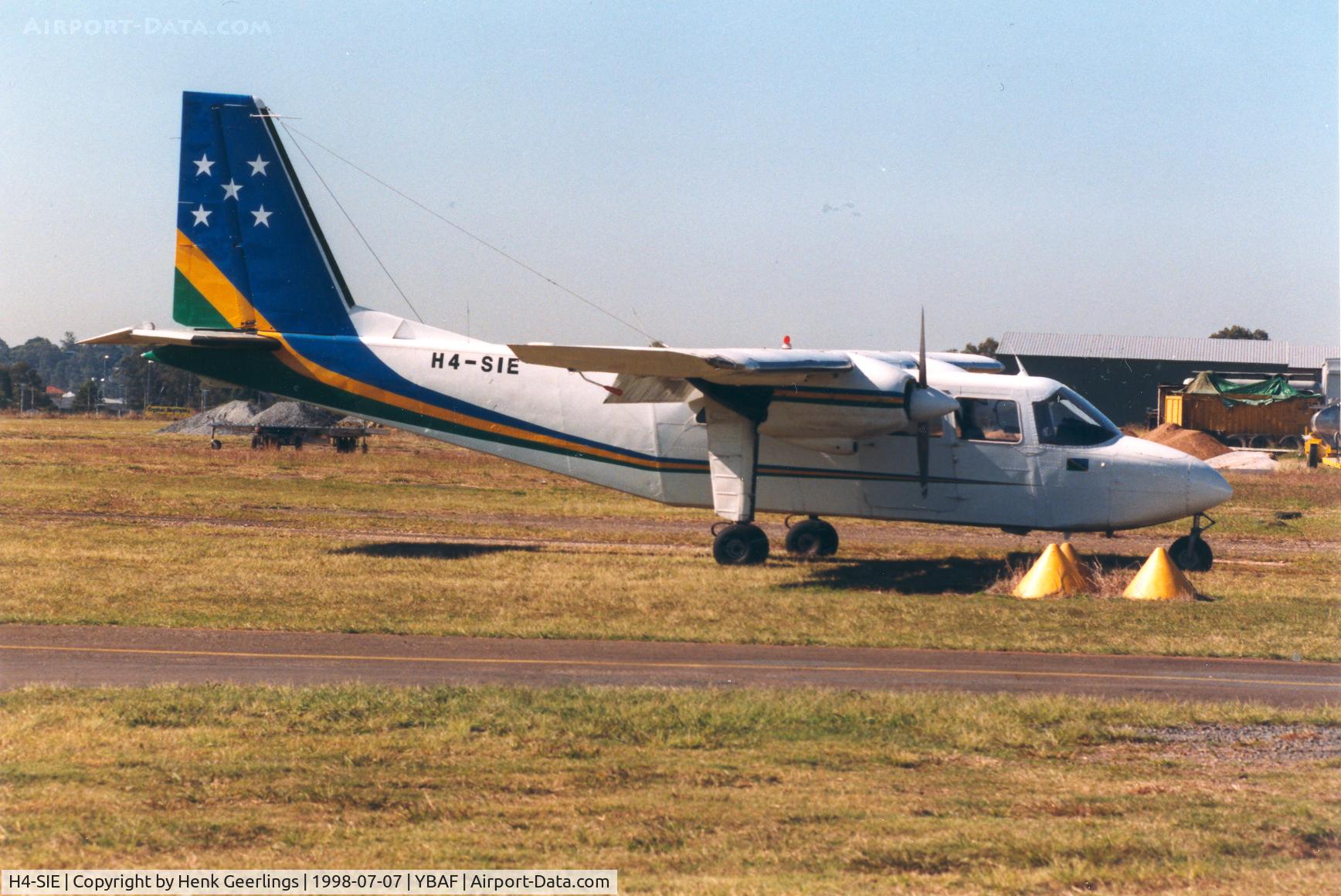 H4-SIE, Britten-Norman BN-2A-2 Islander C/N 354, Brisbane -Archerfield
