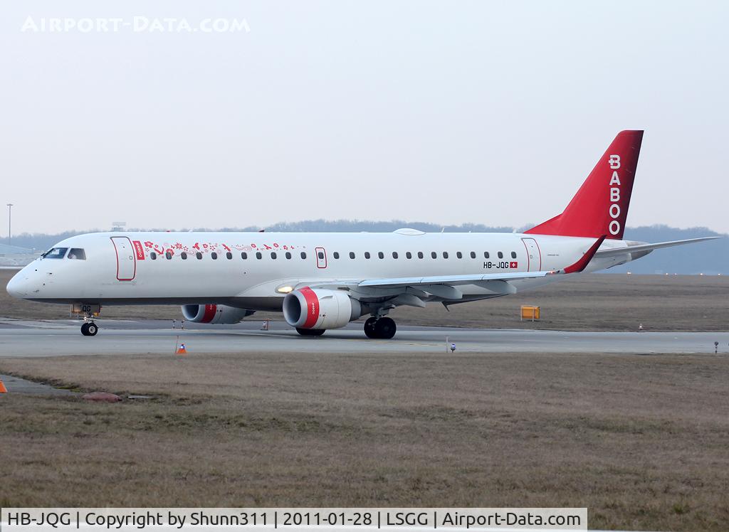 HB-JQG, 2008 Embraer 190LR (ERJ-190-100LR) C/N 19000189, Lining up rwy 05 for departure...