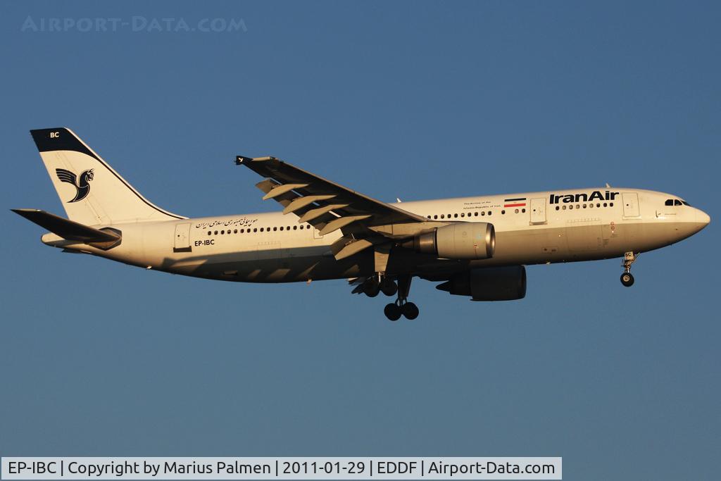 EP-IBC, 1992 Airbus A300B4-605R C/N 632, 07R arrival