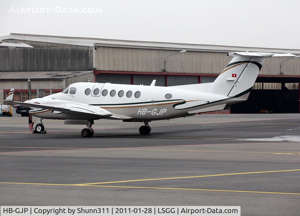 HB-GJP, 2006 Raytheon King Air 350 (B300) C/N FL-477, Parked at the General Aviation area...