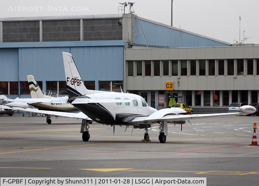F-GPBF, 1979 Piper PA-31T-620 Cheyenne II C/N 31T-7920094, Parked at the General Aviation area...