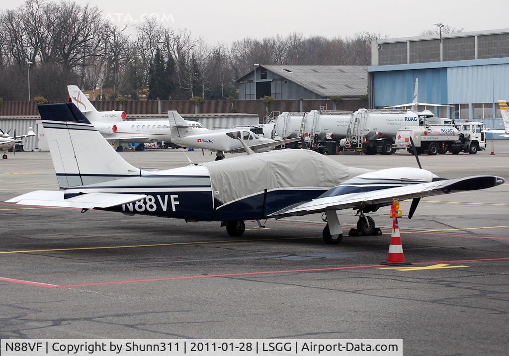 N88VF, 1982 Piper PA-34-220T Seneca C/N 34-8233171, Parked at the General Aviation area...