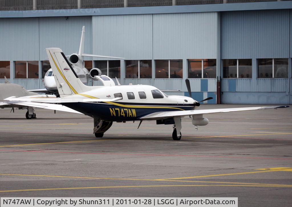 N747AW, 2000 Piper PA-46-500TP Malibu Meridian C/N 4697017, Parked at the General Aviation area...