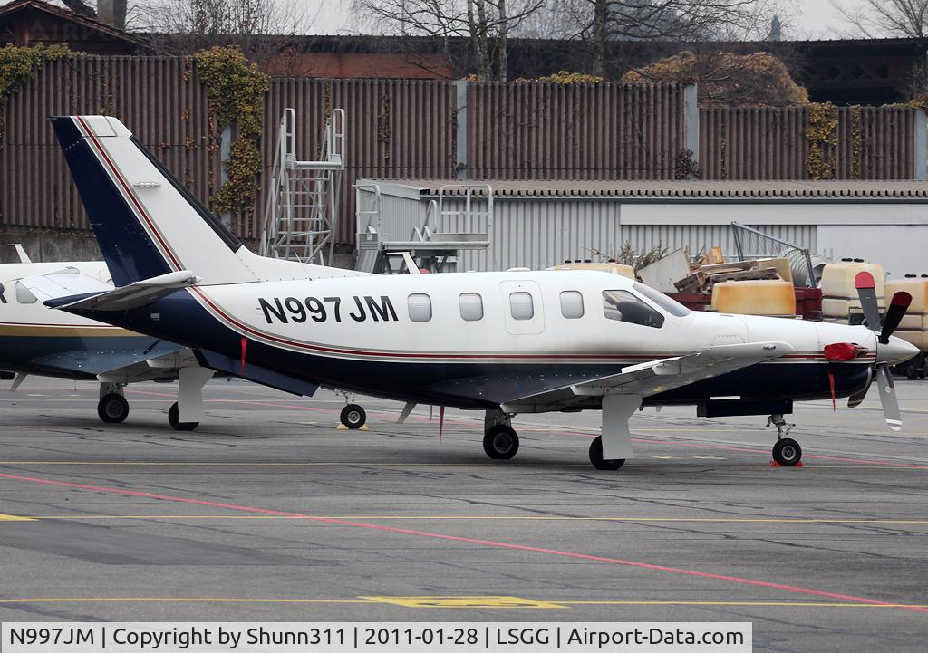 N997JM, 2003 Socata TBM-700 C/N 244, Parked at the General Aviation area...