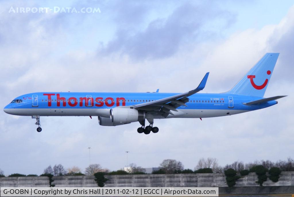 G-OOBN, 2000 Boeing 757-2G5 C/N 29379, Thomson B757 on finals for RW23R