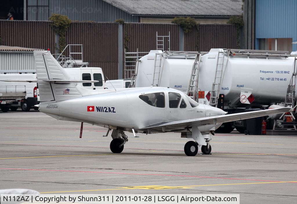 N112AZ, 1978 Rockwell International 112TCA Commander C/N 13251, Parked at the General Aviation area...