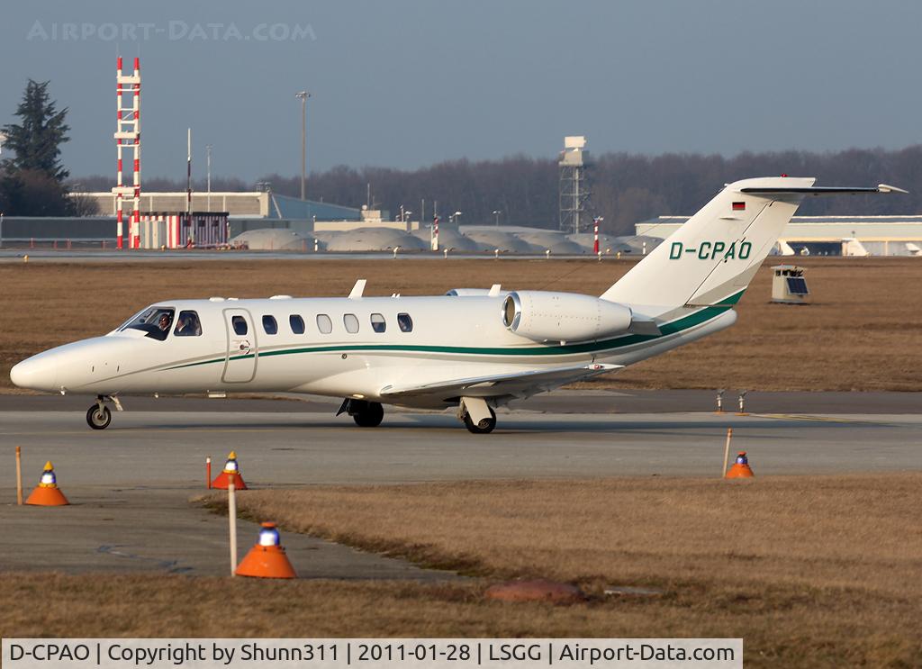 D-CPAO, 2008 Cessna 525B CitationJet CJ3 C/N 525B-0232, Lining up rwy 05 for departure...