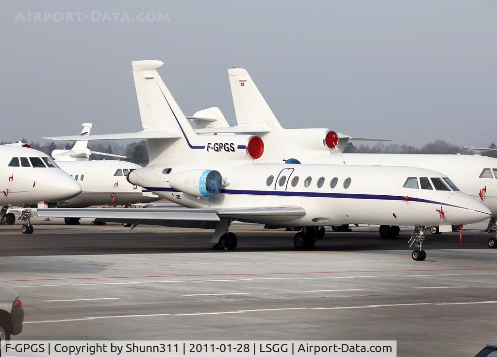F-GPGS, 1985 Dassault Falcon 50 C/N 151, Parked at the TAG Aviation area...