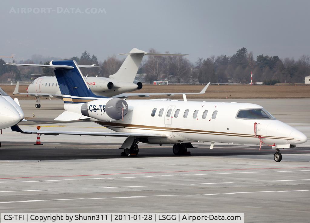 CS-TFI, 1999 Learjet 45 C/N 45-021, Parked at the TAG Aviation area...