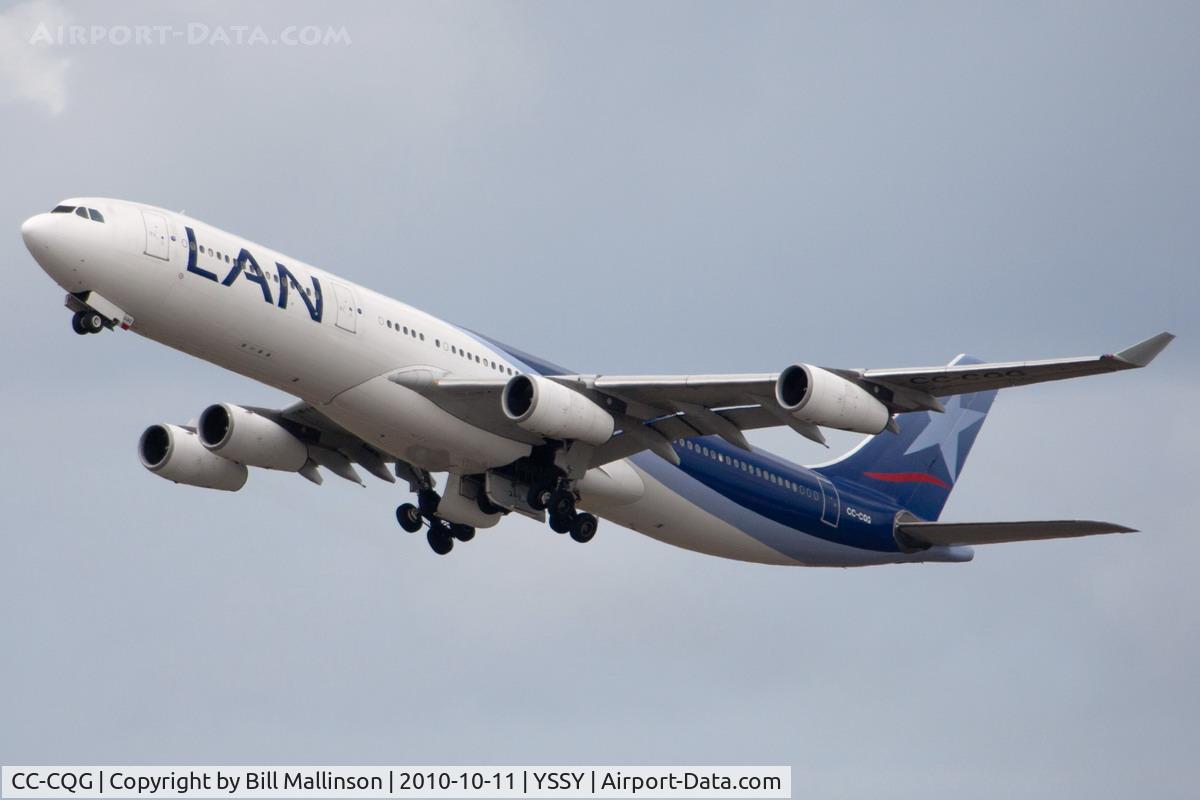 CC-CQG, 1997 Airbus A340-313X C/N 167, away to AKL from 16L