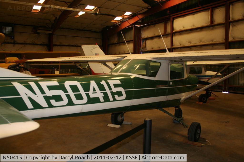 N50415, 1968 Cessna 150H C/N 15069287, C150 at Texas Air Museum. They were selling it for $17500. Wish I had the money.