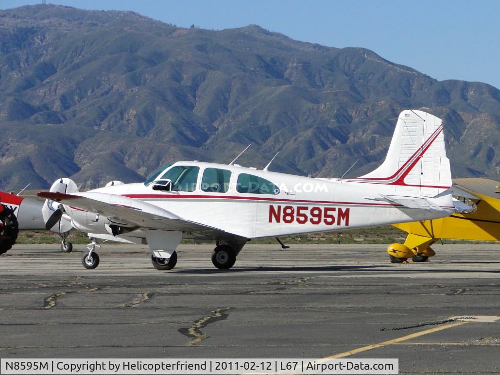N8595M, 1963 Beech D95A Travel Air C/N TD-535, Parked