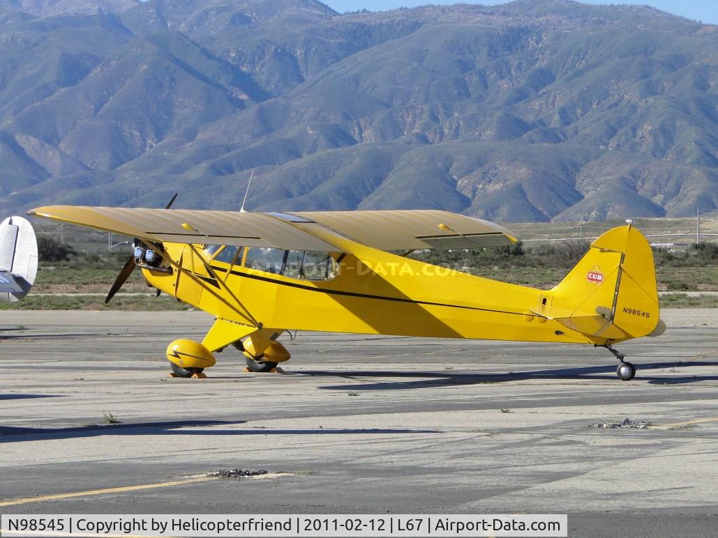 N98545, 1946 Piper J3C-65 Cub C/N 18756, Parked
