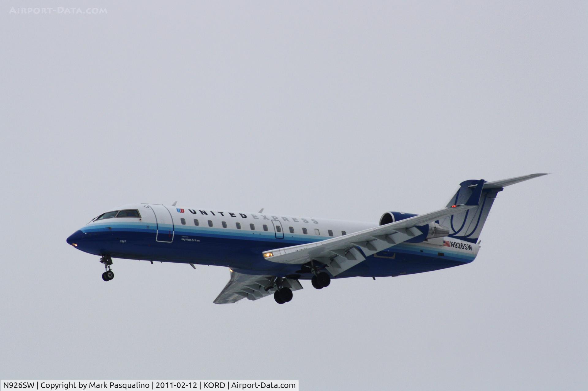 N926SW, 2002 Bombardier CRJ-200LR (CL-600-2B19) C/N 7687, CL-600-2B19