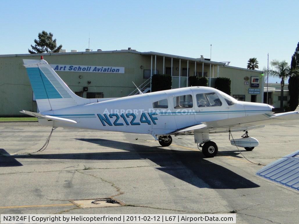 N2124F, 1978 Piper PA-28-161 C/N 28-7916173, Tied down