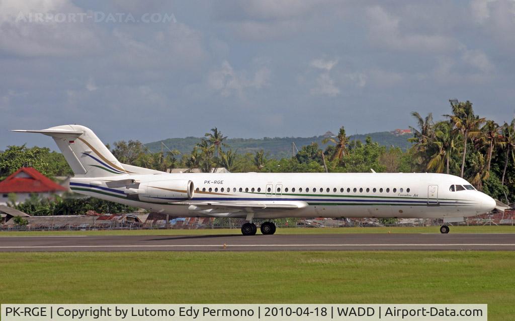 PK-RGE, 1993 Fokker 100 (F-28-0100) C/N 11445, Pegasus Air
