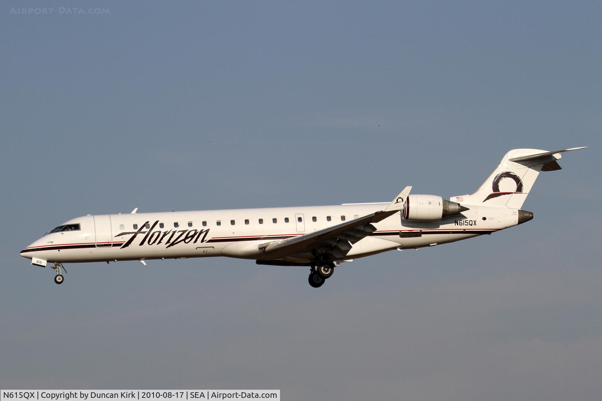 N615QX, 2002 Bombardier CRJ-701 (CL-600-2C10) Regional Jet C/N 10065, Soon to be history as the airline goes to all Q400's