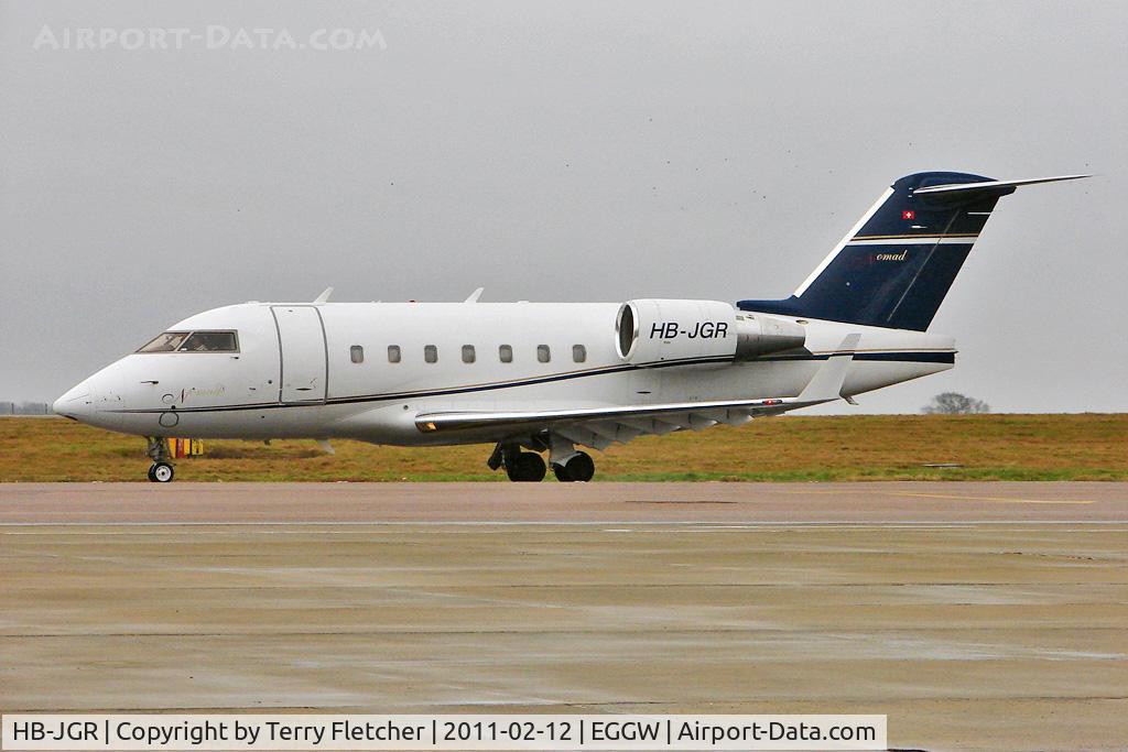 HB-JGR, 2005 Bombardier Challenger 604 (CL-600-2B16) C/N 5624, 2005 Bombardier Inc. (canadair) CL-600-2B16 (604), c/n: 5624 at Luton