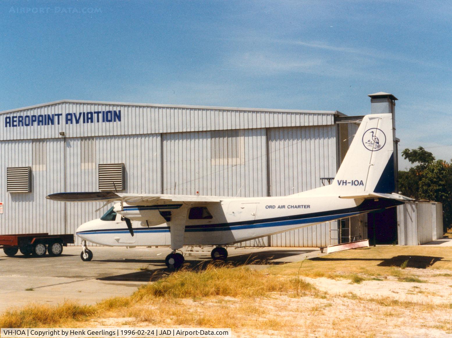VH-IOA, 1977 Britten-Norman BN-2A-20 Islander C/N 842, ORD Air Charter