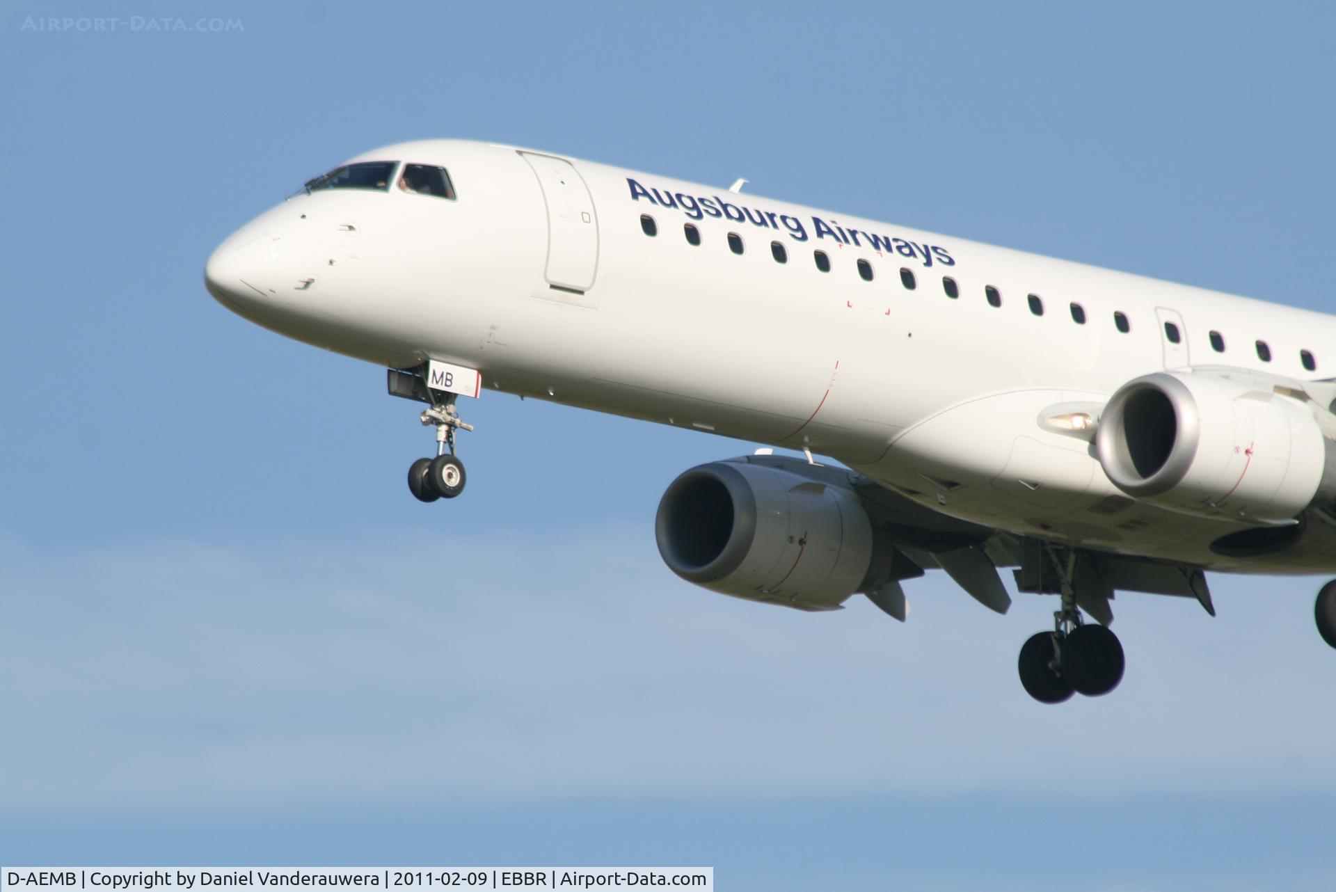 D-AEMB, 2009 Embraer 195LR (ERJ-190-200LR) C/N 19000297, Flight LH2286