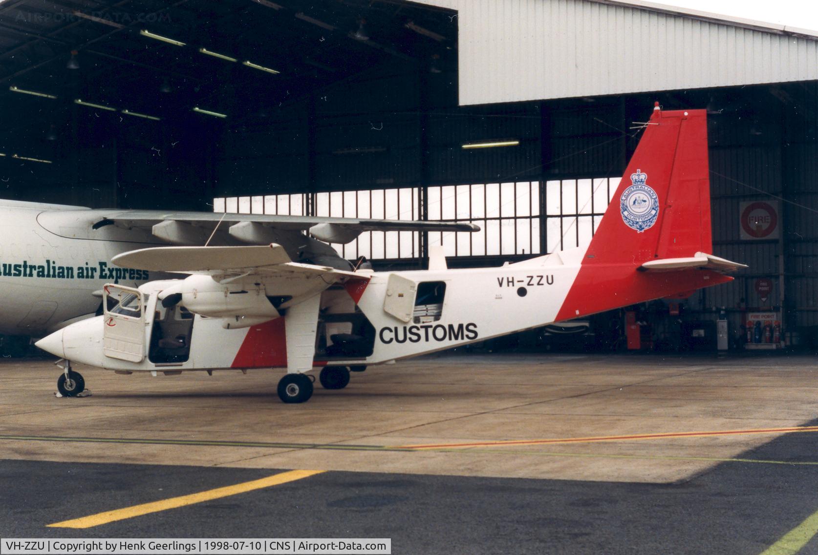 VH-ZZU, 1995 Pilatus Britten-Norman BN-2B-20 Islander C/N 2280, Customs