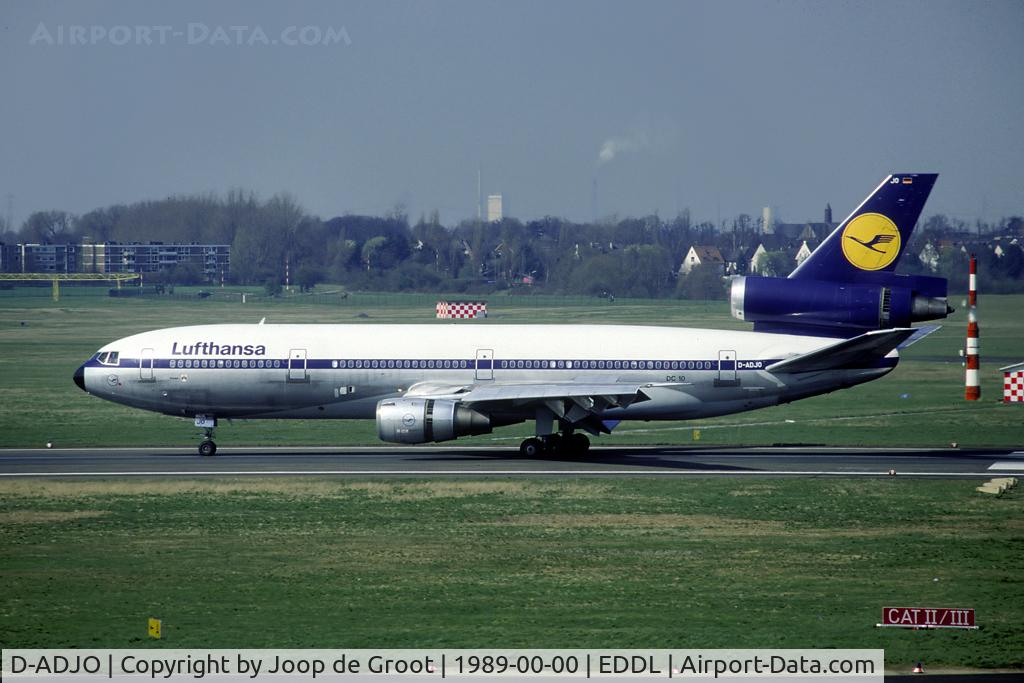 D-ADJO, 1975 McDonnell Douglas DC-10-30 C/N 47928, old Lufthansa colours