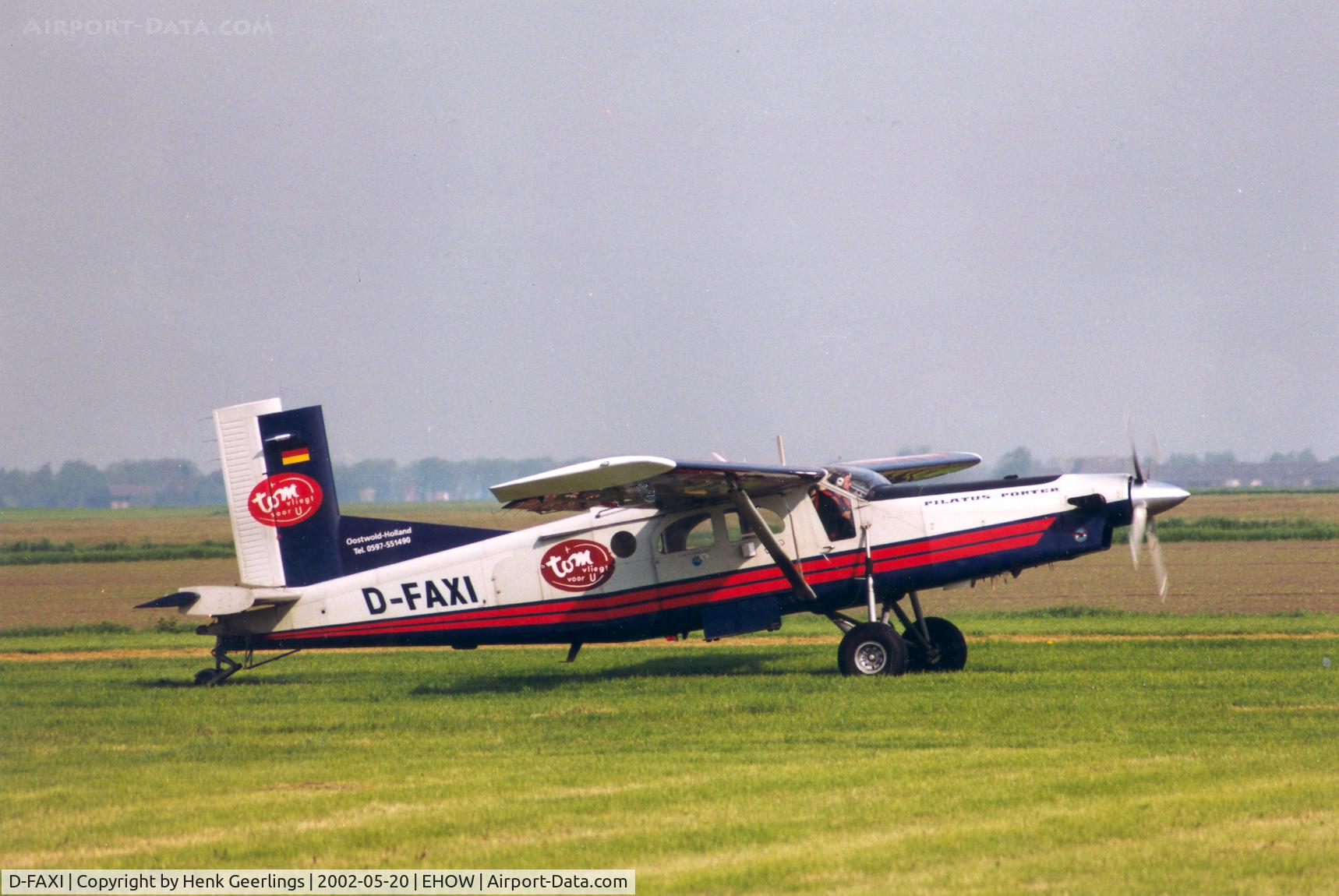 D-FAXI, 1989 Pilatus PC-6/B2-H4 Turbo Porter C/N 862, Oostwold Air Show - 2002