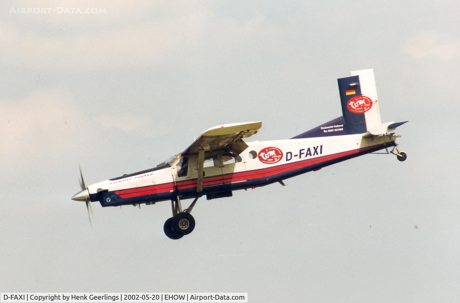 D-FAXI, 1989 Pilatus PC-6/B2-H4 Turbo Porter C/N 862, Oostwold Air Show - 2002