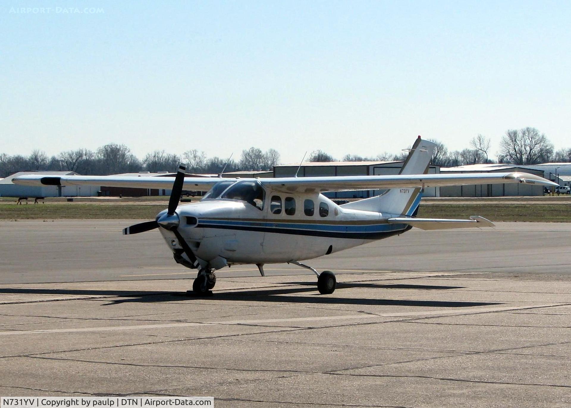 N731YV, 1980 Cessna P210N Pressurised Centurion C/N P21000562, At Downtown Shreveport.