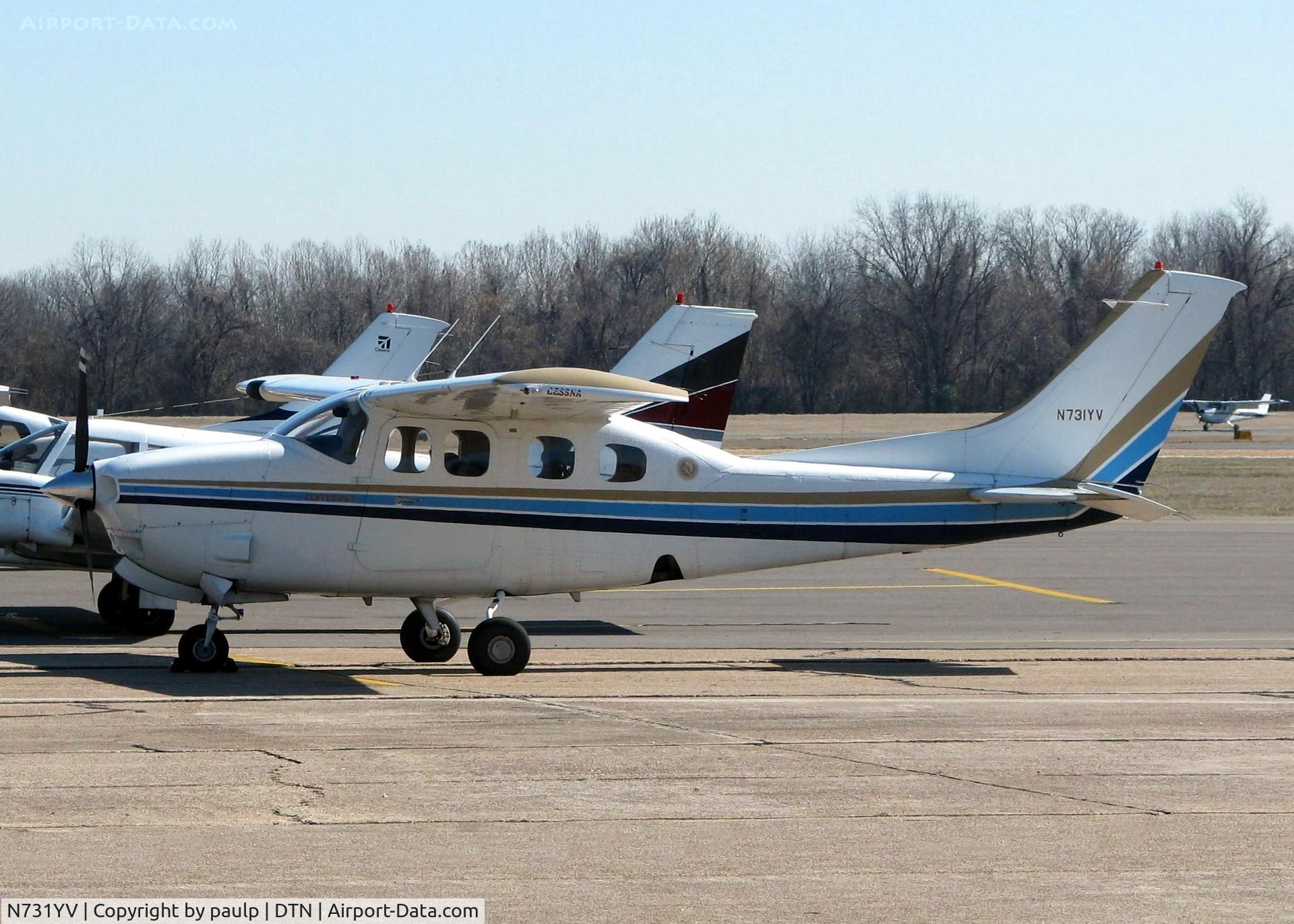 N731YV, 1980 Cessna P210N Pressurised Centurion C/N P21000562, At Downtown Shreveport.