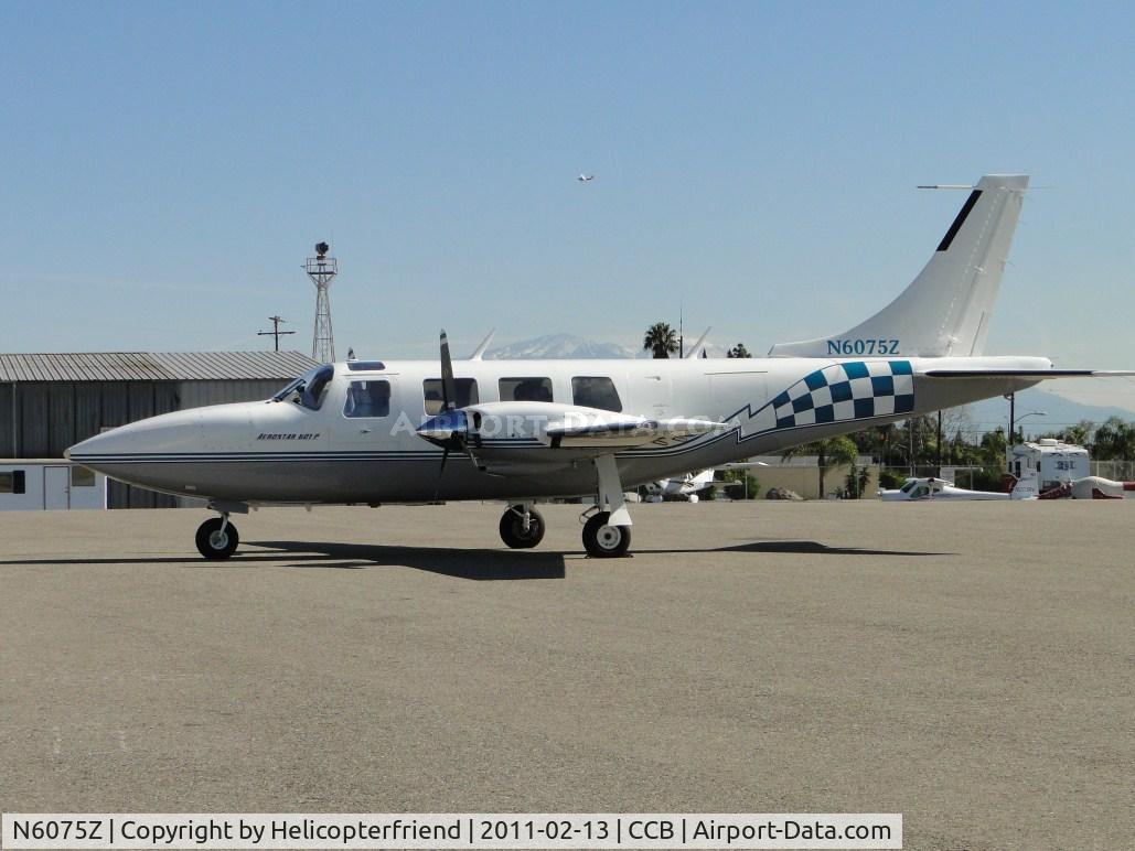 N6075Z, 1980 Piper Aerostar 601P C/N 61P07188063347, Parked facing north