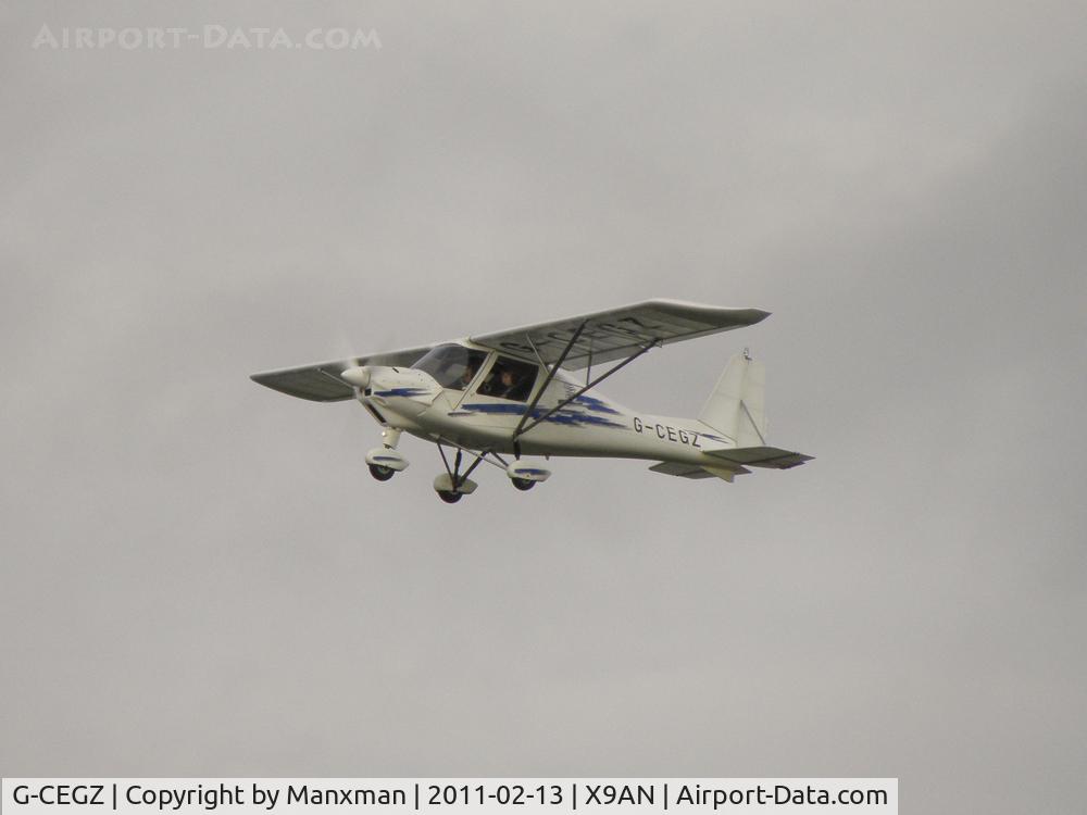 G-CEGZ, 2006 Comco Ikarus C42 FB80 C/N 0609-6852, Private Ikarus C42 G-CEGZ climbs out