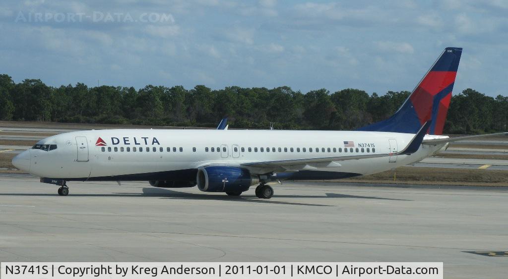 N3741S, 2001 Boeing 737-832 C/N 30487, Delta Airlines Boeing 737-832