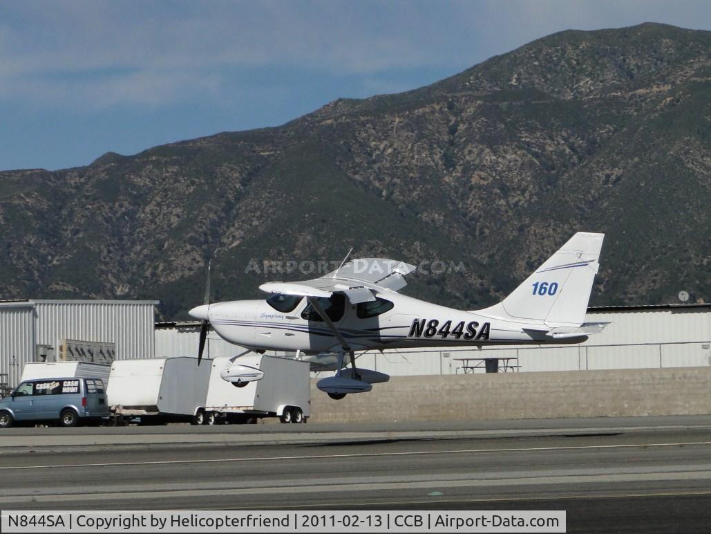 N844SA, 2006 Symphony SA-160 C/N S-0015, Following N6567A landing on runway 24