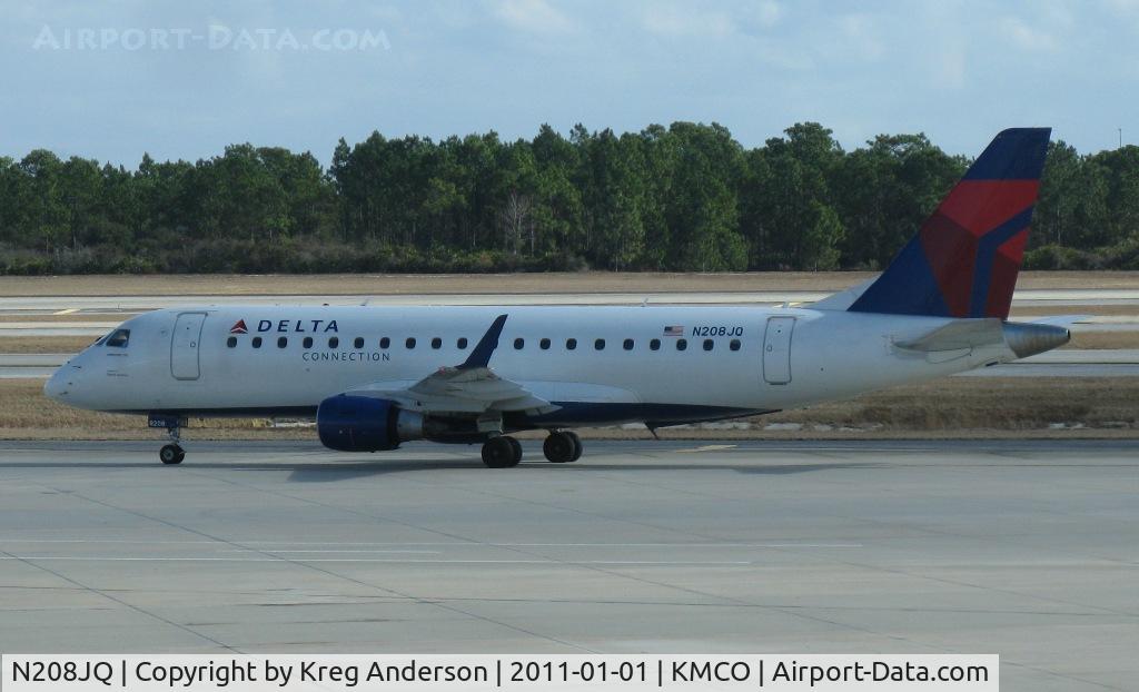 N208JQ, 2008 Embraer ERJ-170-200LR 175LR C/N 17000257, Delta Connection Embraer ERJ-170