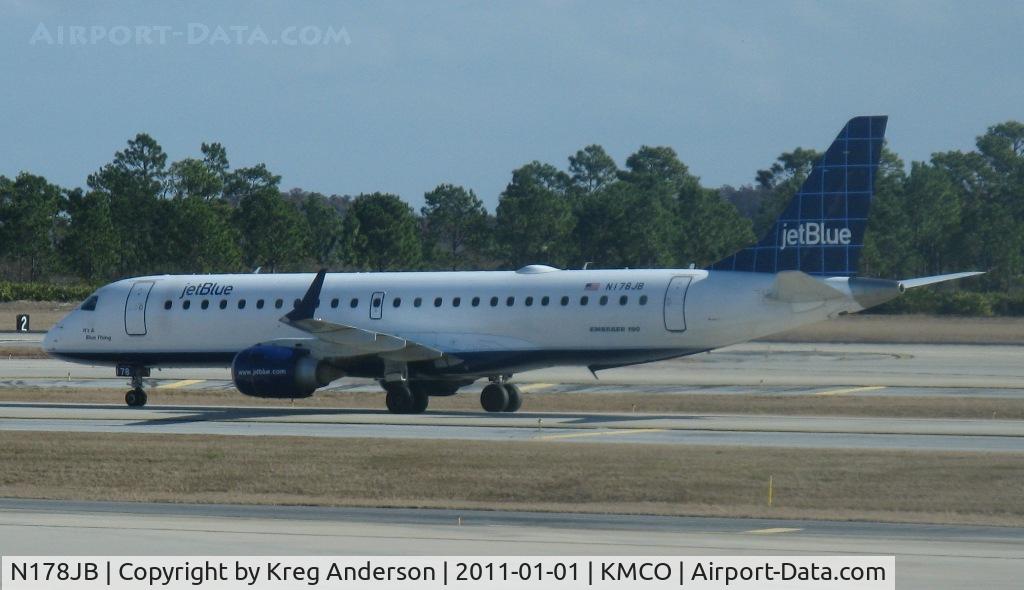 N178JB, 2005 Embraer 190AR (ERJ-190-100IGW) C/N 19000004, jetBlue Embraer ERJ-190