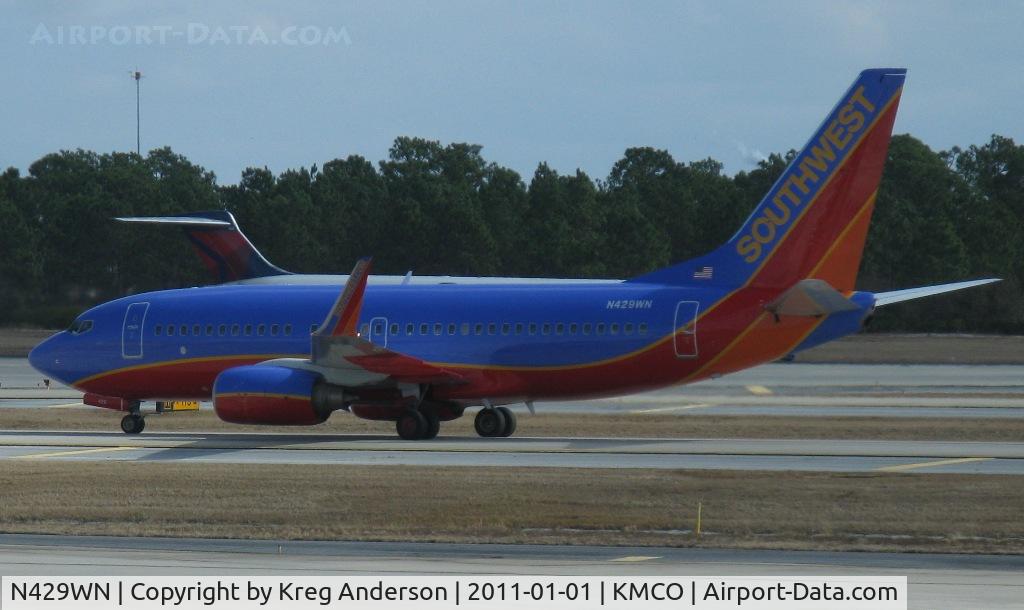 N429WN, 2002 Boeing 737-7H4 C/N 33658, Southwest Airlines Boeing 737-700