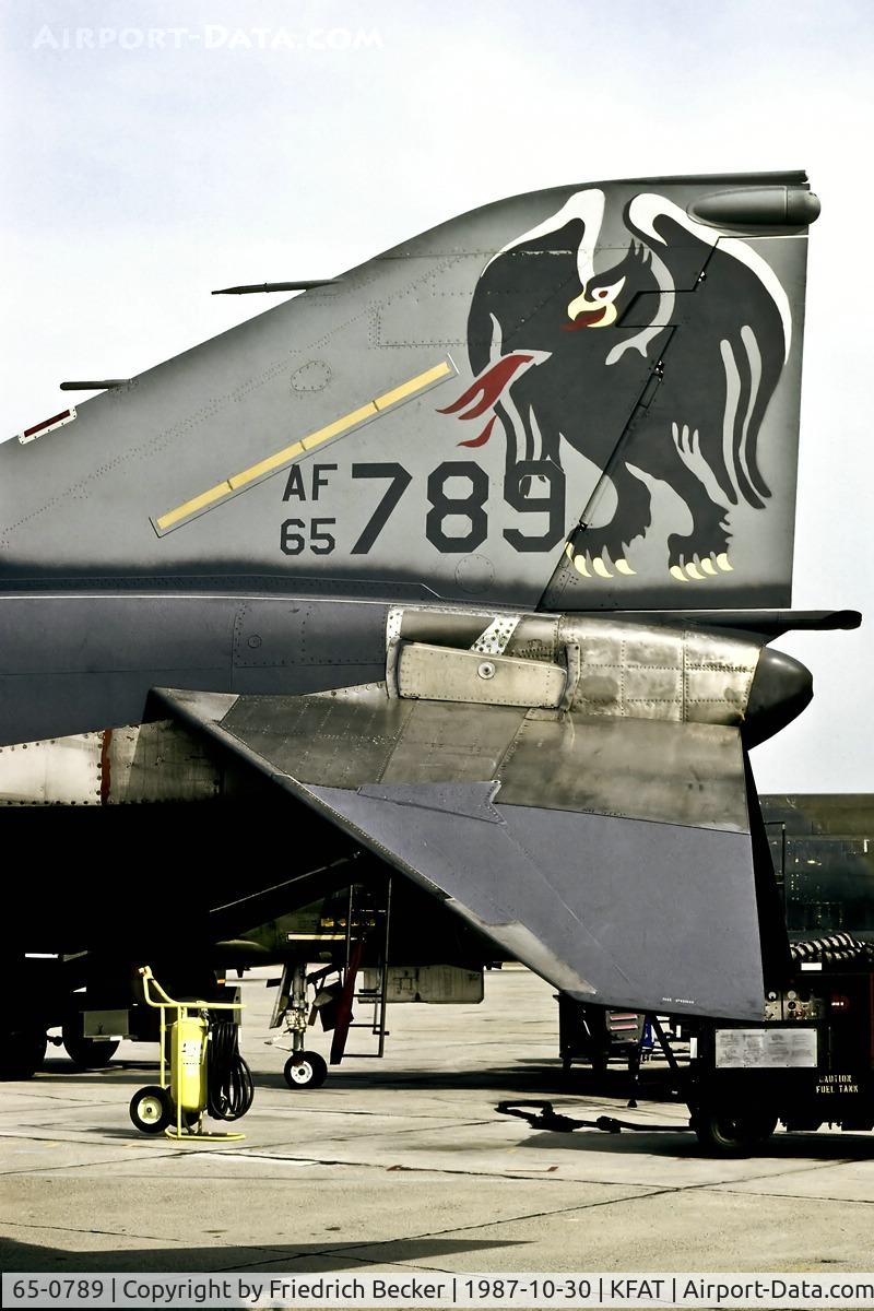 65-0789, 1965 McDonnell F-4D Phantom II C/N 1865, flightline at Fresno Yosemite International Airport