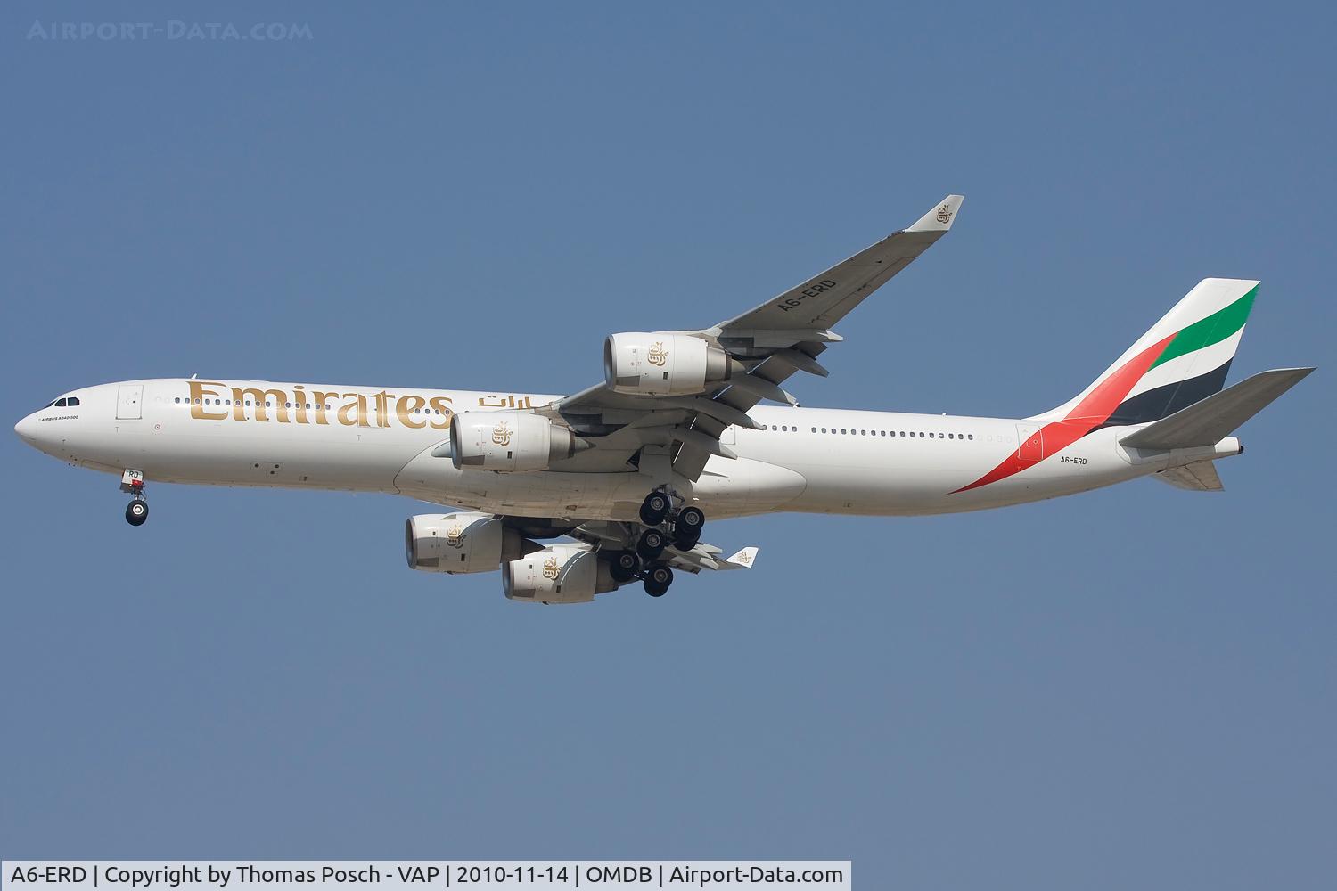 A6-ERD, Airbus A340-541 C/N 520, Emirates