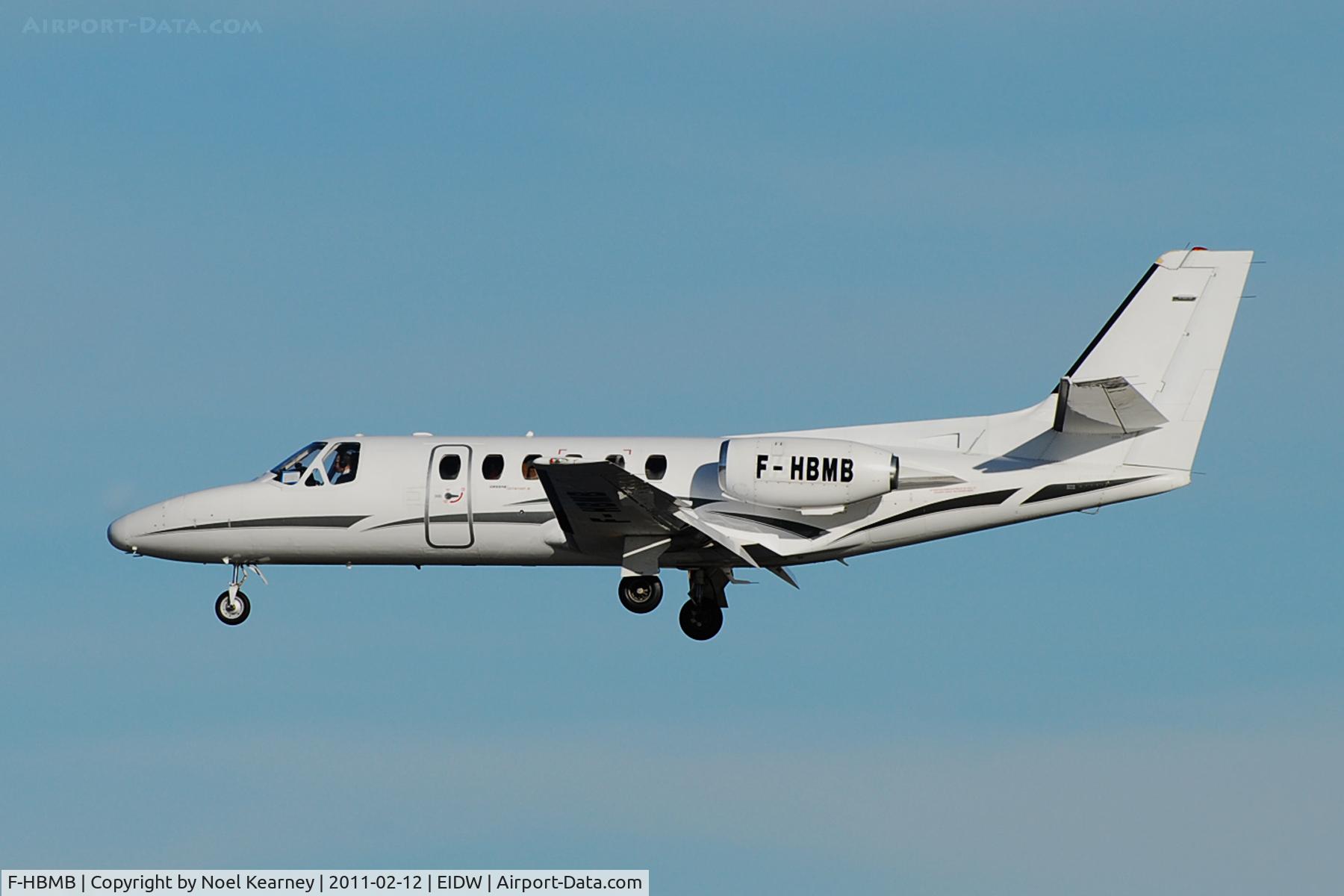 F-HBMB, 1982 Cessna 550 Citation II C/N 550-0324, Landing Rwy 28