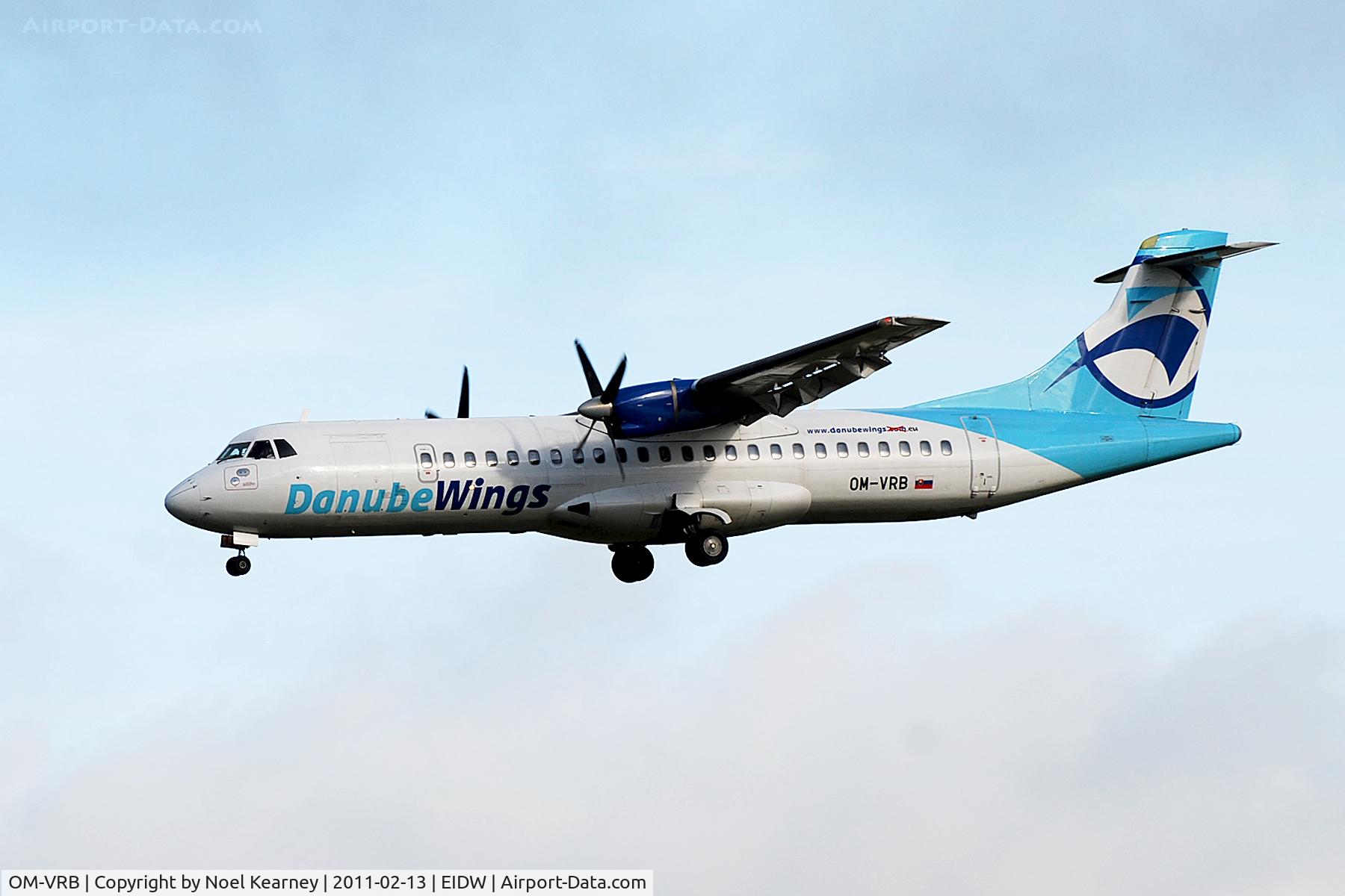 OM-VRB, 1993 ATR 72-202 C/N 367, Landing Rwy 28