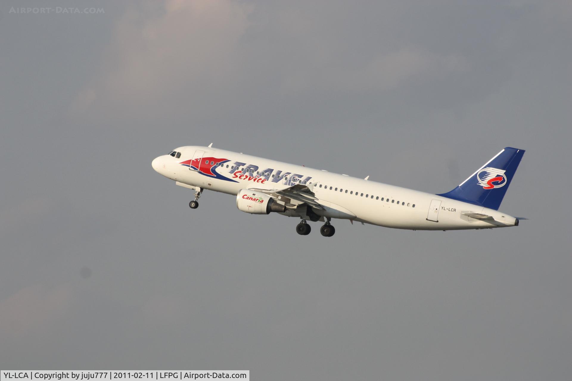 YL-LCA, 1992 Airbus A320-211 C/N 333, with blue tail