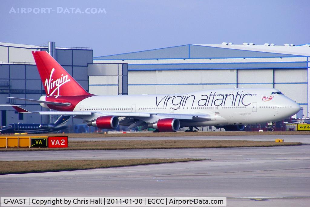 G-VAST, 1997 Boeing 747-41R C/N 28757, in the latest Virgin Atlantic colour scheme