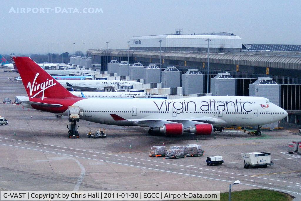 G-VAST, 1997 Boeing 747-41R C/N 28757, the latest Virgin Atlantic colour scheme