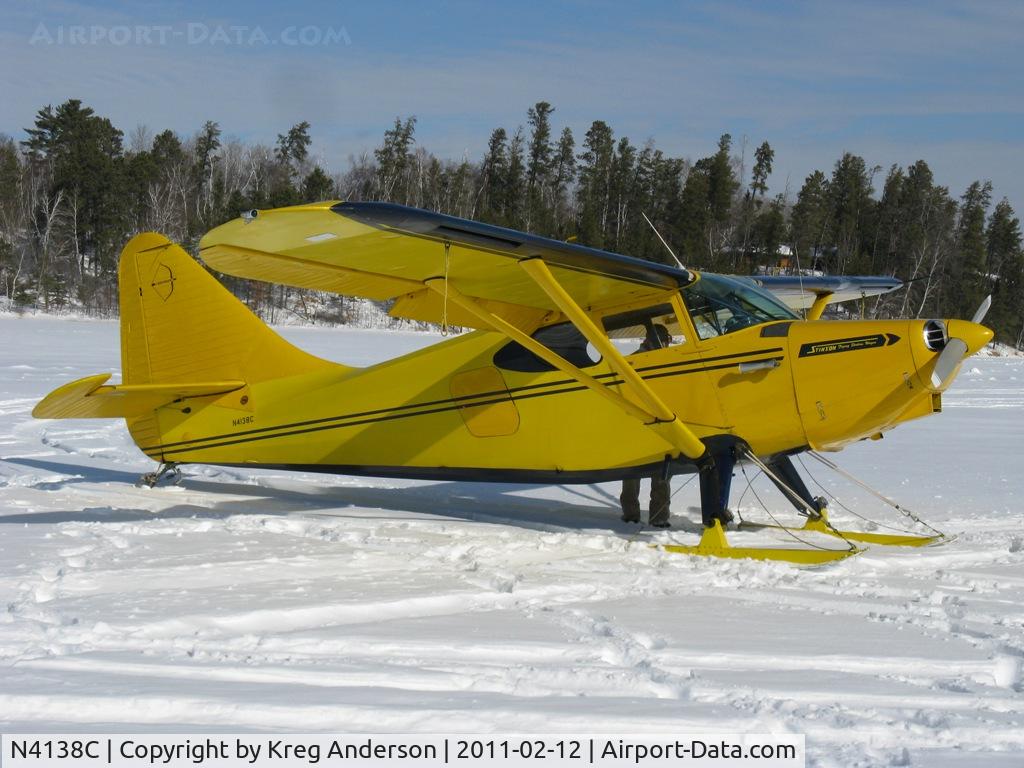 N4138C, 1952 Stinson 108-3 Voyager C/N 108-5138, 1st Annual Zorbaz Ski-plane Chili Fly-in at Zhateau Zorbaz in Park Rapids, MN.