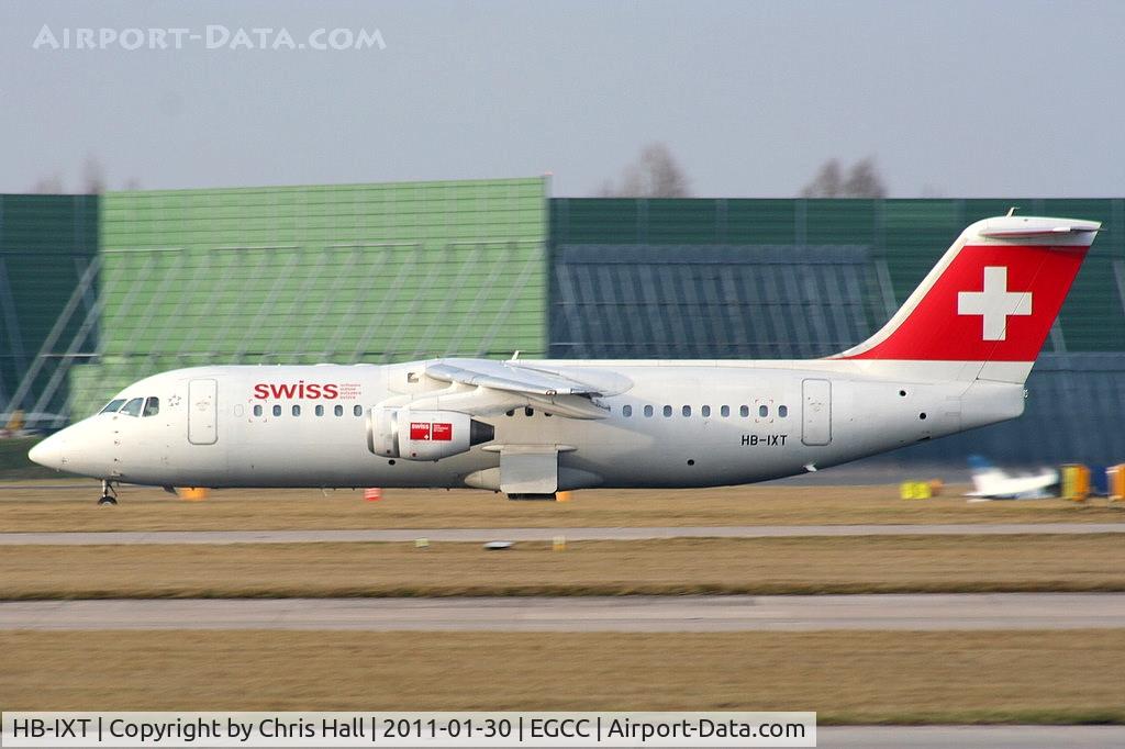 HB-IXT, 1995 British Aerospace Avro 146-RJ100 C/N E3259, Swiss European Air Lines