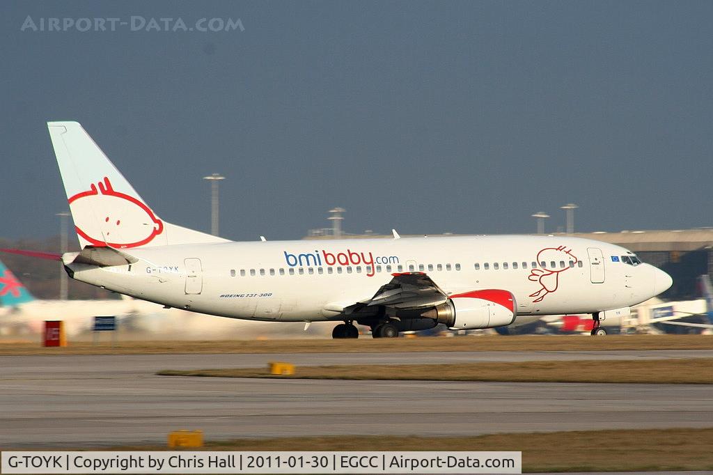 G-TOYK, 1997 Boeing 737-33R C/N 28870, BMI Baby B737 departing from RW05L