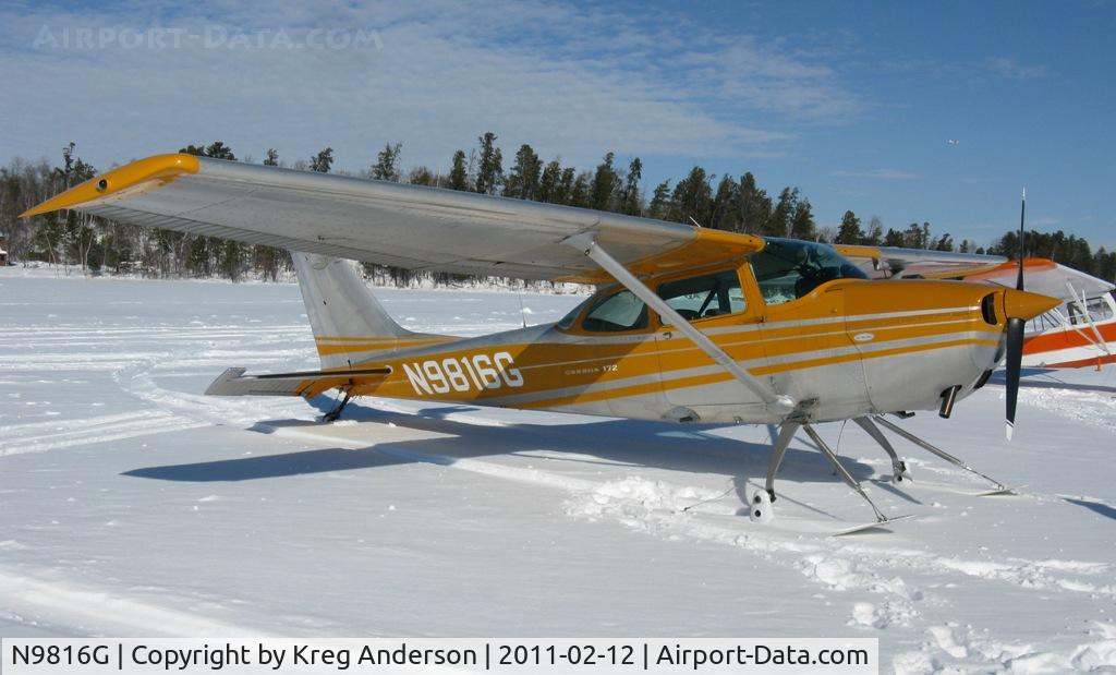 N9816G, 1971 Cessna 172L C/N 17259716, 1st Annual Zorbaz Ski-plane Chili Fly-in at Zhateau Zorbaz in Park Rapids, MN.